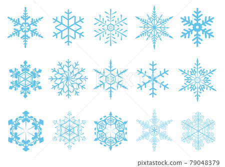 雪花矢量圖圖標集 雪花矢量圖圖標集 79048379