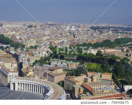 View of Rome from St. Peter's Basilica, Vatican City, a World Heritage Site 79048675