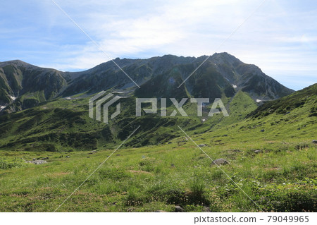 Mt. Oyama (Tateyama) seen from the scenery, mountain climbing, and Murodo Mt. Oyama (Tateyama) seen from the scenery, mountain climbing, and Murodo 79049965