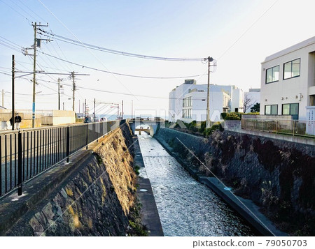 Gyoai River near Shichirigahama Station, Kanagawa Prefecture 79050703