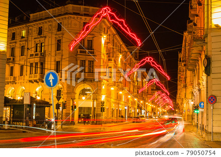 Turin, Italy, night view 79050754