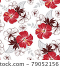 Flower vector seamless pattern  79052156