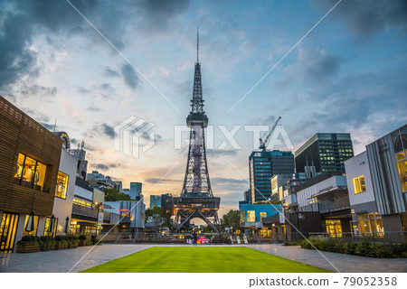 << Aichi Prefecture >> Nagoya cityscape Sakae Hisaya Odori Park evening view 79052358
