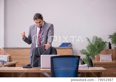 Young businessman employee in bullying concept in the office Young businessman employee in bullying concept in the office 79052987