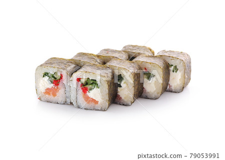 sushi Kunsei on a white background sushi Kunsei on a white background 79053991