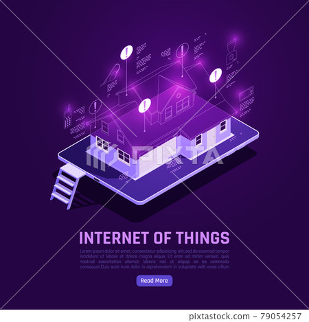 Internet Of Things Isometric Poster - Stock Illustration [79054257] - PIXTA