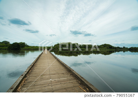 Omenuma Bridge, wooden bridge 79055167