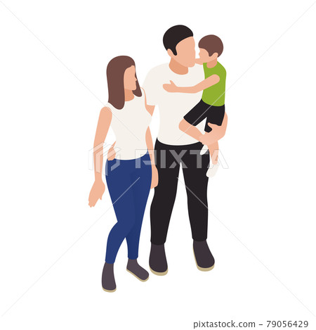 Family Isometric Illustration 79056429