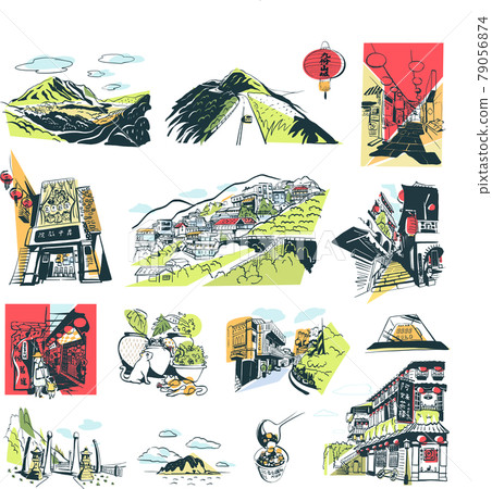 台灣瑞芳九份老街 79056874