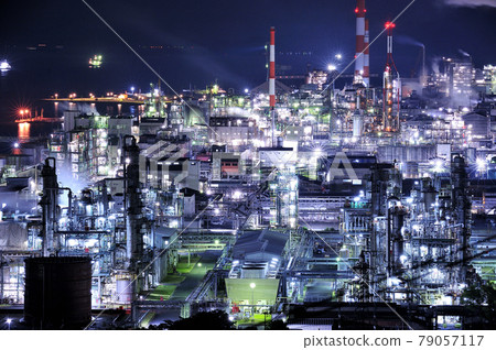 廣島縣大竹綜合大樓夜景 79057117