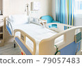 Hospital room with beds and comfortable medical equipped in a modern hospital 79057483