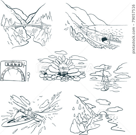 台灣花蓮海岸線&清水斷崖(黑白) 79057516