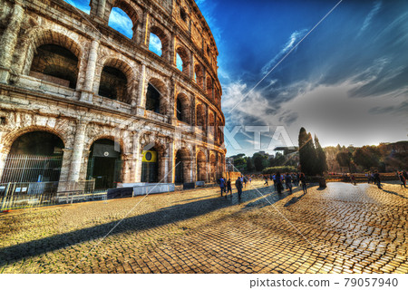 World famous Colisseum in Rome at sunset World famous Colisseum in Rome at sunset 79057940