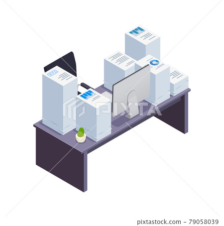 Office Desk Icon Office Desk Icon 79058039