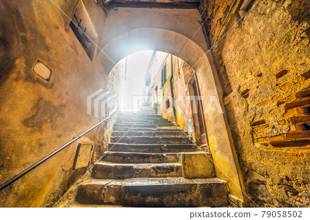 Rustic stairs in Montalcino Rustic stairs in Montalcino 79058502