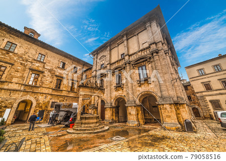 Ancient square in Montepulciano Ancient square in Montepulciano 79058516