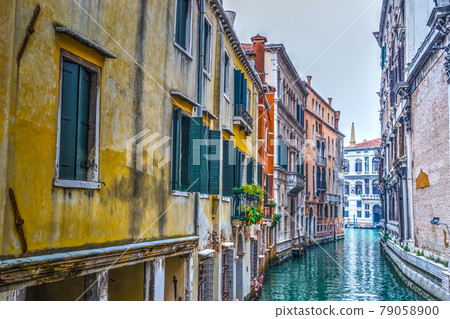 Narrow canal in Venice Narrow canal in Venice 79058900