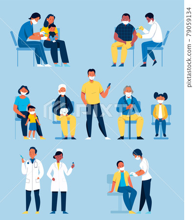 Vaccination Flat Set 79059134