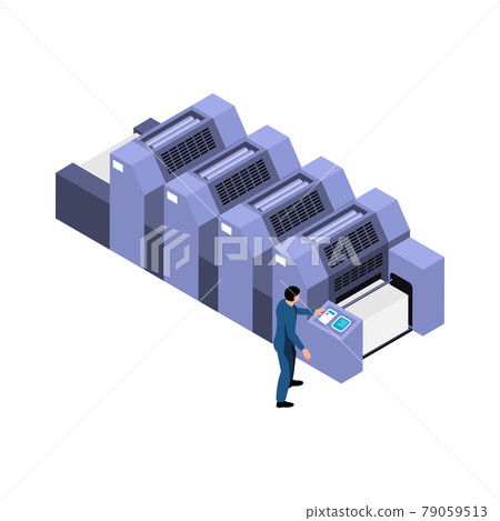 Isometric Printing Equipment - Stock Illustration [79059513] - PIXTA