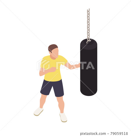 Boxing Isometric Icon 79059518