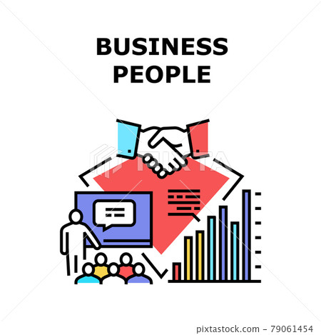 Business People Vector Concept Color Illustration - Stock Illustration ...