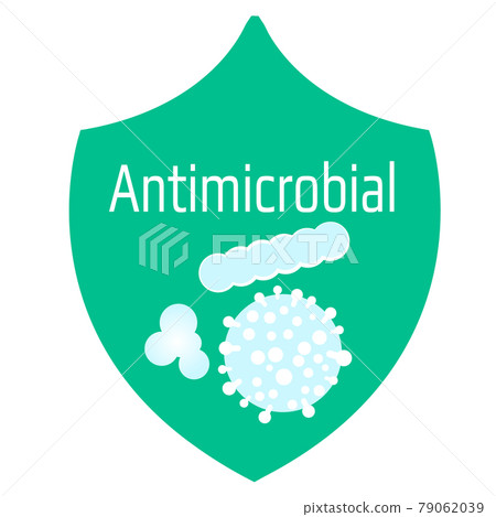 Antimicrobial shield vector icon virus protection concept Antimicrobial shield vector icon virus protection concept 79062039