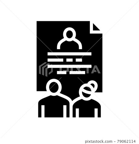 foster family stories glyph icon vector illustration 79062114