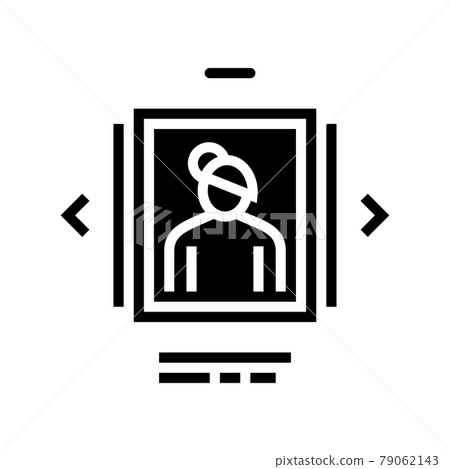 photo list adoption glyph icon vector illustration 79062143