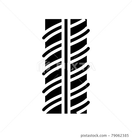 metallic rebar glyph icon vector illustration 79062385