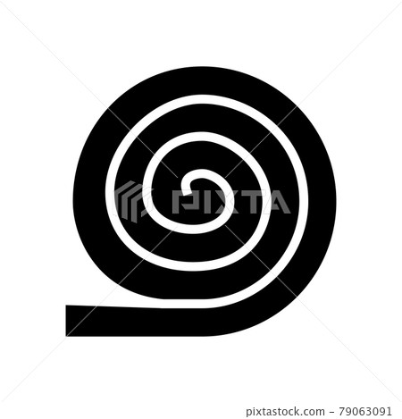 roll of mineral wool glyph icon vector illustration roll of mineral wool glyph icon vector illustration 79063091
