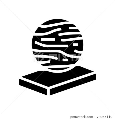 basalt mineral wool glyph icon vector illustration 79063110