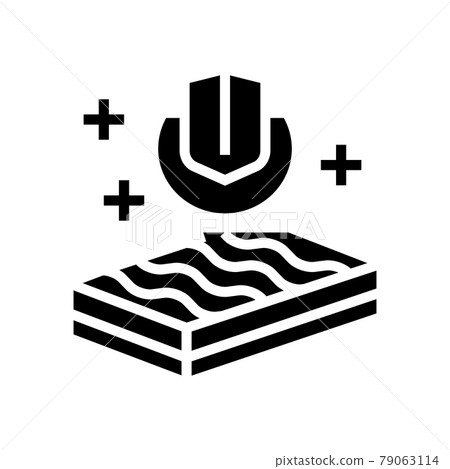 strength mineral wool glyph icon vector illustration 79063114