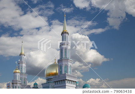 Moscow Cathedral Mosque, Russia -- the main mosque in Moscow, new landmark Moscow Cathedral Mosque, Russia -- the main mosque in Moscow, new landmark 79063438