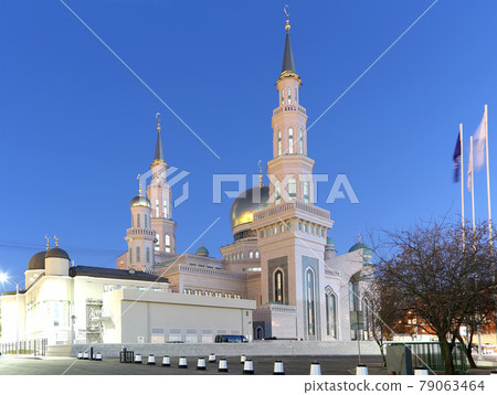 Moscow Cathedral Mosque, Russia -- the main mosque in Moscow, new landmark 79063464