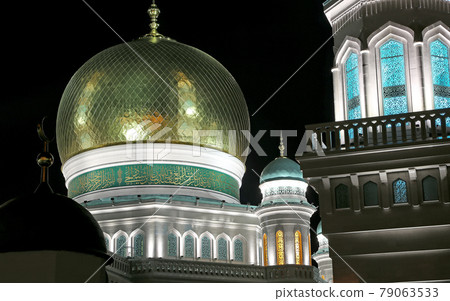Moscow Cathedral Mosque, Russia -- the main mosque in Moscow, new landmark 79063533