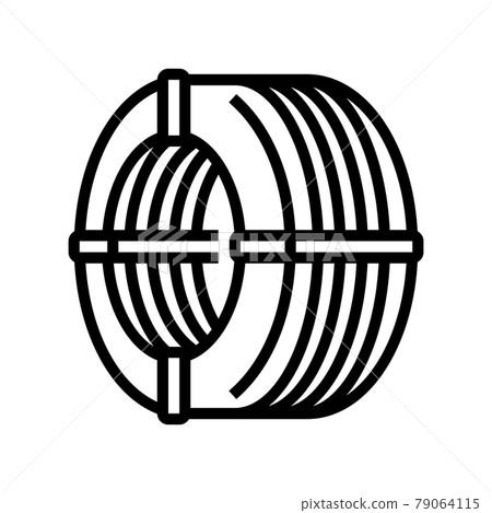 wire reinforcement line icon vector illustration 79064115