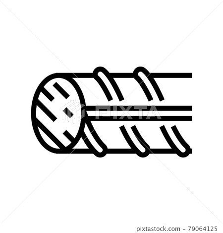 hardened steel fittings line icon vector illustration hardened steel fittings line icon vector illustration 79064125