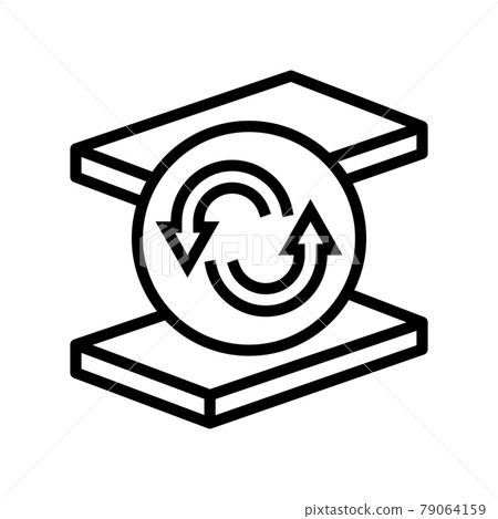 replacement mineral wool line icon vector illustration replacement mineral wool line icon vector illustration 79064159