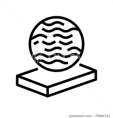 glass mineral wool line icon vector illustration 79064191