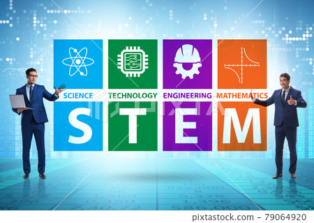 Business people in STEM education concept 79064920