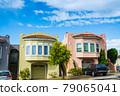 Houses in a residential district in San Francisco 79065041
