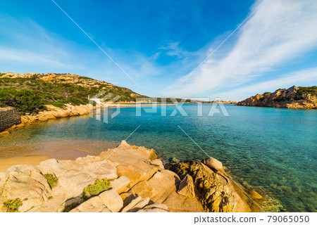 Rocks and blue sea in La Maddalena 79065050