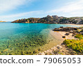 Turquoise water in Spalmatore beach in La Maddalena 79065053