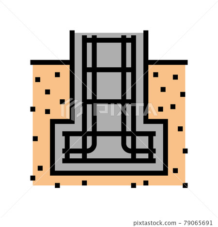 reinforcement in foundation color icon vector illustration reinforcement in foundation color icon vector illustration 79065691
