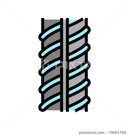 metallic rebar color icon vector illustration 79065709
