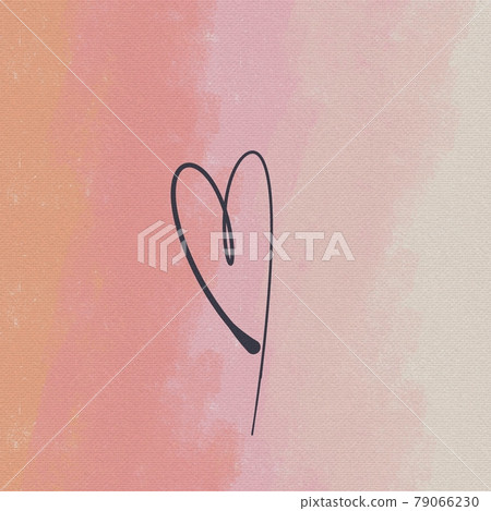 Romantic Pink Hearts Minimalist Background