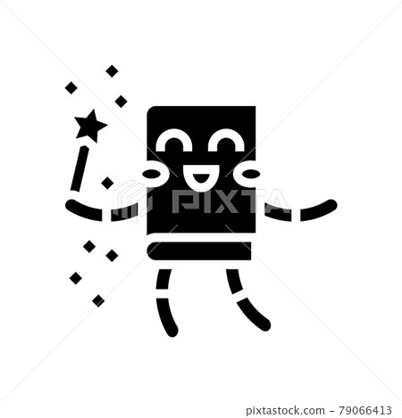 fairytales and folklore book glyph icon vector illustration 79066413