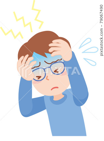 A man with a headache 79067490