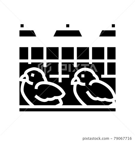 chick in poultry farm glyph icon vector illustration chick in poultry farm glyph icon vector illustration 79067716
