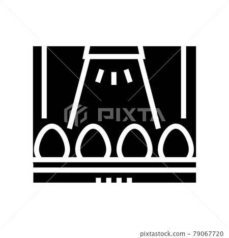egg factory conveyor glyph icon vector illustration egg factory conveyor glyph icon vector illustration 79067720